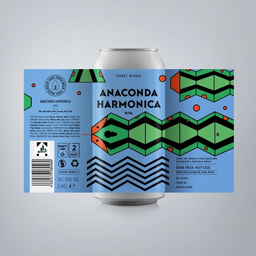 フュルスト ウィアチェク / アナコンダ ハーモニカ (Hazy DIPA) 440ml缶 [Fuerst Wiacek / Anaconda Harmonica]