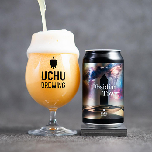 うちゅうブルーイング / オブシディアンタワー (QDH TIPA) 350ml缶 [UCHU BREWING / Obsidian Tower]