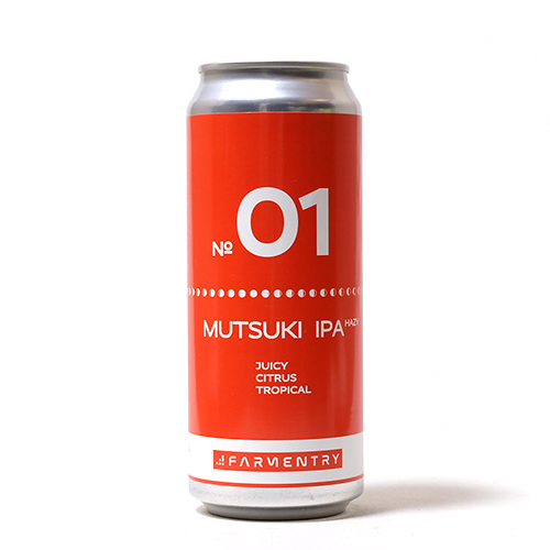 ファーメンタリー / No.01 ムツキIPA (Hazy IPA) 500ml缶 [FARMENTRY / No.01 MUTSUKI IPA]