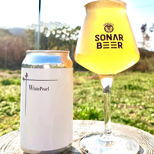 アマクサソナービール / ホワイトパール (Belgian Fruits Saison) 350ml缶 [AMAKUSA SONAR BEER / White Pearl]
