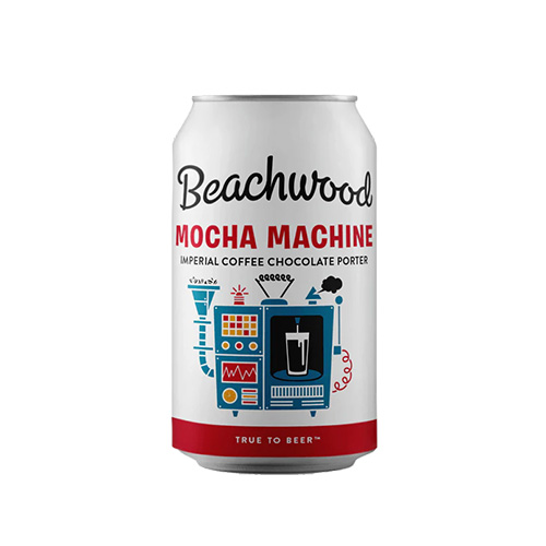 (空輸) ビーチウッド / モカ・マシン (Imperial Chocolate Coffee Porter) 355ml缶 [Beachwood Brewing / Mocha Machine]