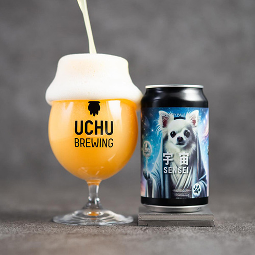うちゅうブルーイング / 宇宙SENSEI (DDH Hazy Pale Ale) 350ml缶 [UCHU BREWING / UCHU SENSEI]