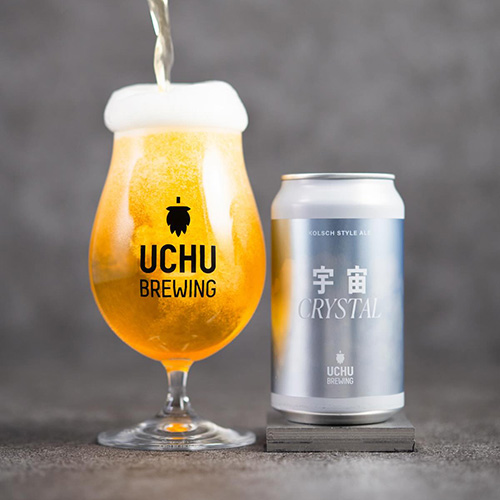うちゅうブルーイング / 宇宙CRYSTAL (Kolsch Style Ale) 350ml缶 [UCHU BREWING / UCHU CRYSTAL]
