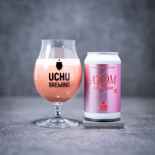 うちゅうブルーイング / アトム ストロベリー (Tropical Smoothie Sour) 350ml缶 [Uchu Brewing / ATOM STRAWBERRY]