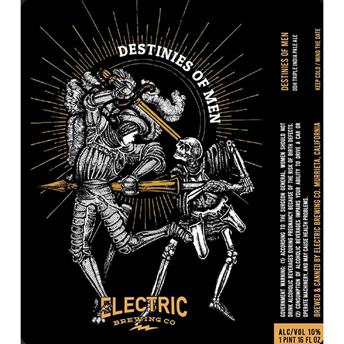 エレクトリックブルーイング / デスティニーズ・オブ・メン (DDH Triple IPA) 473ml缶 [Electric Brewing Co. / Destinies of Men]