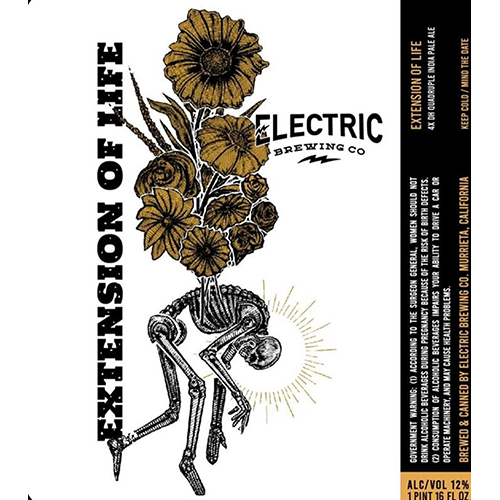 エレクトリックブルーイング / エクステンション・オブ・ライフ (4x DH Quadruple IPA) 473ml缶 [Electric Brewing Co. / Extension of Life]