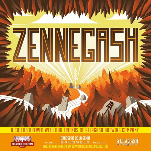 デ・ラ・センヌ x アラガッシュ / ゼネガッシュ (Dry-Hopped Wheat Beer w. Brett) 330ml瓶 [de la Senne x Allagash / Zennegash]