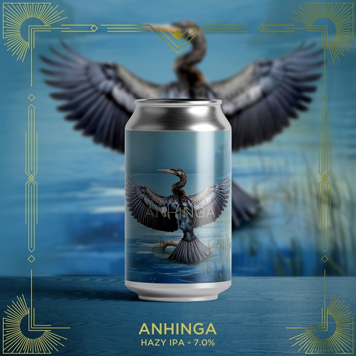 インクホーンブルーイング x 鬼伝説 / アンヒンガ (Hazy IPA) 355ml缶 [Inkhorn Brewing x Onidensetsu / Anhinga]