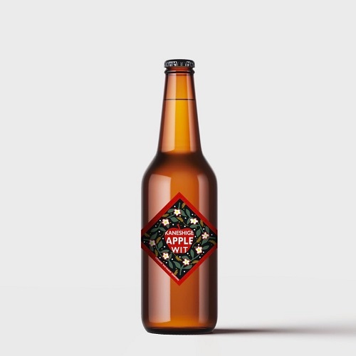 カマドブリュワリー / カネシゲアップルウィット (Belgium Apple Wheat Ale) 330ml瓶 [Camado Brewery / KANESHIGE APPLE WIT]