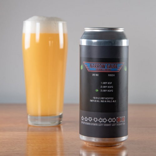 ナローゲージ / アップ・アップ・ダウン・ダウン・レフト・ライト・レフト・ライト・ビー・エー (TDH Hazy Imperial IPA) 473ml缶 [Narrow Gauge / Up Up Down Down Left Right Left Right BA]