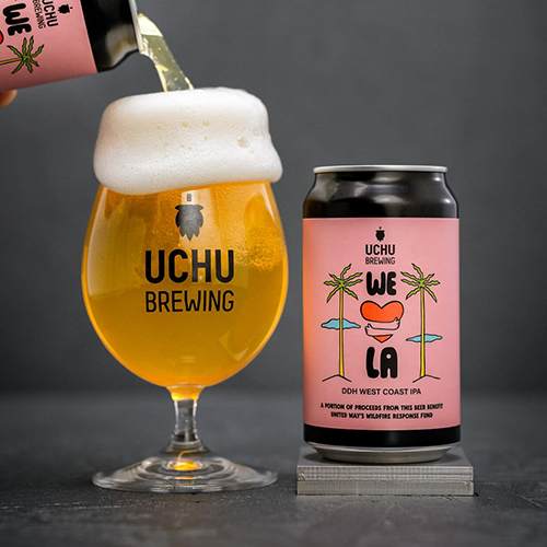 うちゅうブルーイング / WE LOVE LA (DDH West Coast IPA) 350ml缶 [UCHU BREWING / WE LOVE LA]