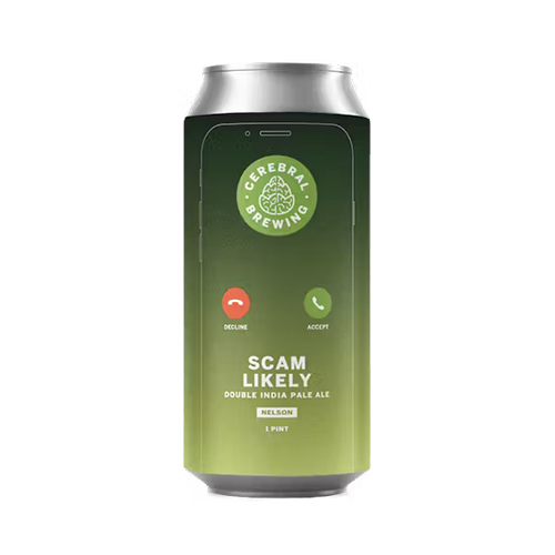 セレブラルブリューイング / スキャム・ライクリー - ネルソン (Hazy Double IPA) 473ml缶 [Cerebral Brewing / Scam Likely - Nelson]