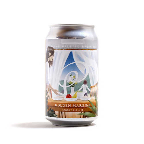 ペイントパレットブリューイング / ゴールデン・マージンズ (Helles Lager) 350ml缶 [PAINT PALETTE BREWING / GOLDEN MARGINS]