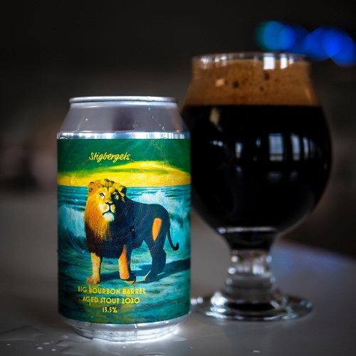 スティグベルゲッツ / ビッグバーボン バレルエイジド スタウト (Imperial Stout) 330ml缶 [Stigbergets / Big Bourbon Barrel Aged Stout]