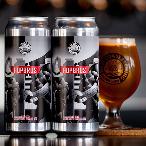 ウエストコーストブルーイング / ホップブロス (West Coast Double IPA) 500ml缶 [West Coast Brewing / HOPBROS]