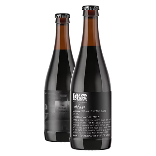 (空輸) イーブルツインNYC / ザ・グレート・サイドプロジェクトブレンド・バレルエイジドシリーズ 55 (Barrel-Aged Imperial Stout) 500ml瓶 [Evil Twin NYC / The Great Side Project Blend Barrel Aged Series 55]