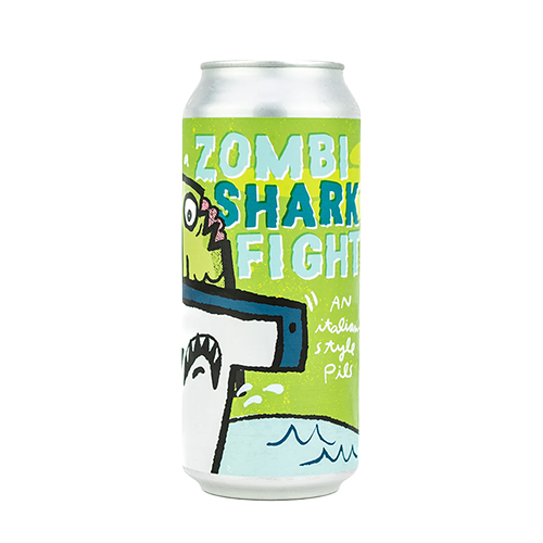 グリーンチーク / ゾンビ・シャーク・ファイト (Italian-Style Pilsner) 473ml缶 [Green Cheek / Zombi Shark Fight]