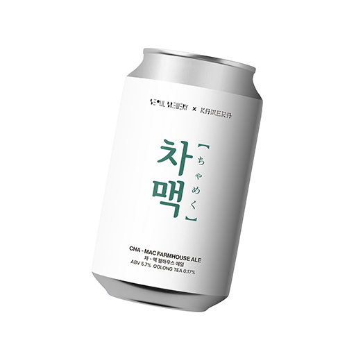 ソウルブルワリー / チャメク・ファームハウスエール (Farmhouse Ale w. Oolong Tea) 355ml缶 [Seoul Brewery / CHA-MAC FARMHOUSE ALE]