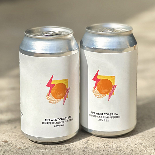 ソウルブルワリー x ビアブレインブルワリー / APT ウェストコーストIPA (West Coast IPA w. Mandarin) 355ml缶 [Seoul Brewery x BEER BRAIN BREWERY / APT WEST COAST IPA]