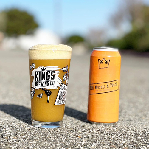 キングス / DDH モザイク & ピーチ ダブルIPA (Smoothie DIPA) 473ml缶 [Kings Brewing Company / DDH Mosaic & Peach Double IPA]