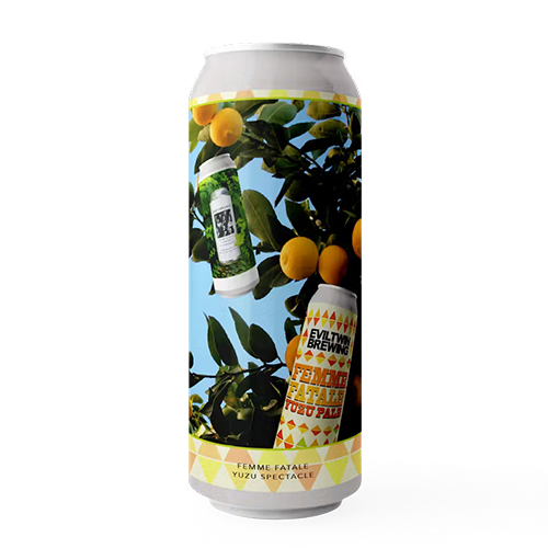 イーブルツインNYC x ルートブランチ / フェンム・ファタール・ユズ・スぺクタル (DDH DIPA with Yuzu) 473ml缶 [Evil Twin NYC x Root + Branch / Femme Fatale Yuzu Spectacle]