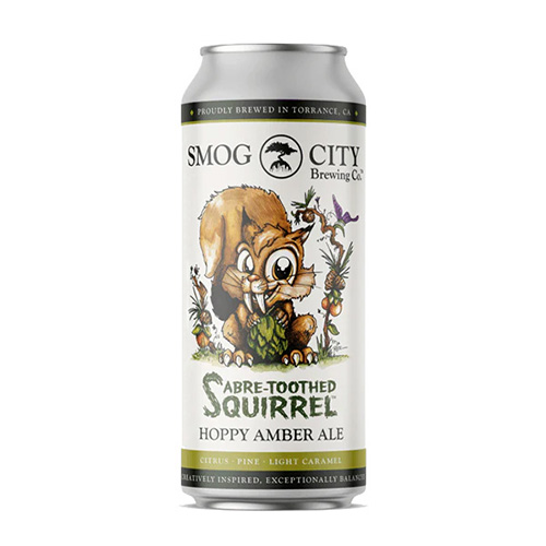 スモッグシティ / セイバートゥースド・スクオロル (Hoppy American Amber Ale) 473ml缶 [Smog City / Sabre-Toothed Squirrel]
