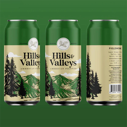 フィールドワーク / ヒルズ&ヴァリーズ (American Pilsner) 473ml缶 [Fieldwork / Hills & Valleys]