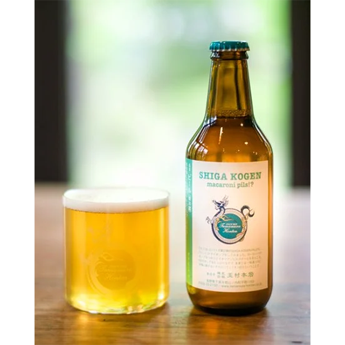 志賀高原ビール / 志賀高原マカロニピルス!? (Dry Hopped Pilsner) 330ml瓶 [Shiga Kogen Beer / SHIGA KOGEN macaroni pils!?]