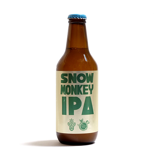 志賀高原ビール / SNOW MONKEY IPA 銀ラベルver. (Hazy IPA) 330ml瓶 [Shiga Kogen Beer / SNOW MONKEY IPA Silver Label]