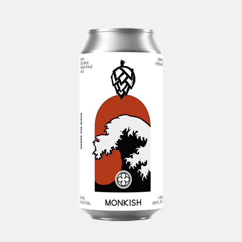 モンキッシュ / DDHアンダー・ザ・ウェイブ (DDH Hazy DIPA) 473ml缶 [Monkish / DDH Under the Wave]