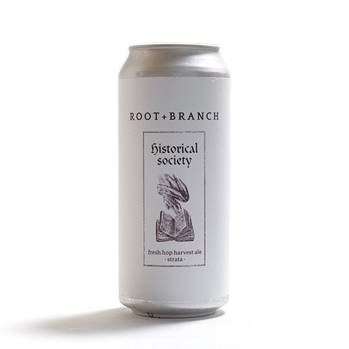 ルートアンドブランチ / ヒストリカルソサエティ: フレッシュホップハーベストエール (ストラータ) (New England Double IPA) 473ml缶 [Root + Branch / Historical Society: Fresh Hop Harvest Ale (Strata)]