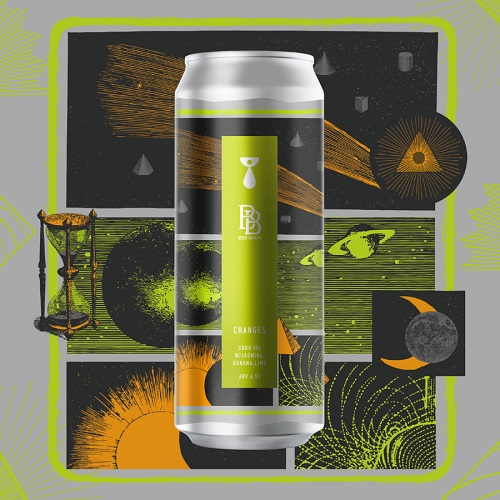 ティーンネイジ x ビアブレイン / チェンジズ (Sour IPA W/ Jasmine, Banana, Lime) 500ml缶 [Teenage x Beer Brain / Changes]