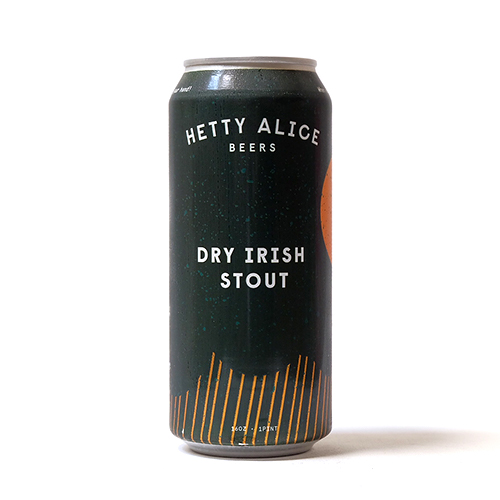 ヘティ・アリス / ドライアイリッシュスタウト 473ml缶 [Hetty Alice Beers / DRY IRISH STOUT]