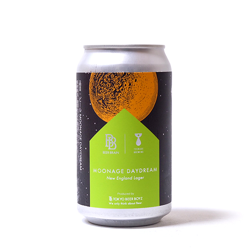 ビアブレイン x ティーンネイジ / ムーンネイジ・デイドリーム (New England Lager) 350ml缶 [BEER BRAIN BREWERY x Teenage Brewing / MOONAGE DAYDREAM]