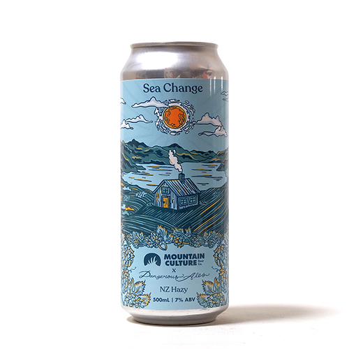 マウンテンカルチャー x デンジャラスエールズ / シーチェンジ (New Zealand Hazy IPA) 500ml缶 [Mountain Culture x Dangerous Ales / Sea Change]