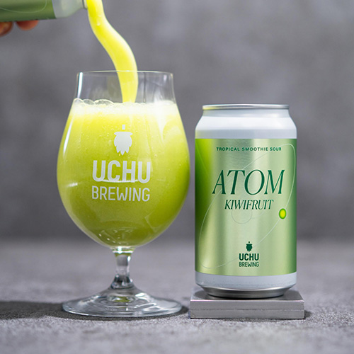 うちゅうブルーイング / アトム・キウイフルーツ (Tropical Smoothie Sour) 350ml缶 [UCHU BREWING / ATOM KIWIFRUIT]