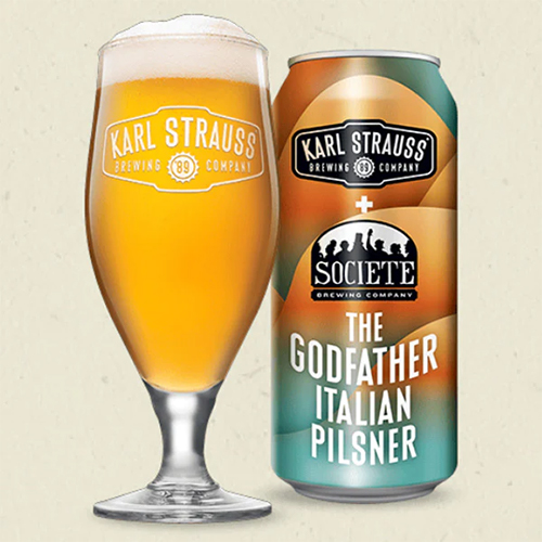 カールストラウス x ソサエティ / ザ・ゴッドファーザー (Italian Pilsner) 473ml缶 [Karl Strauss x Societe / The Godfather]