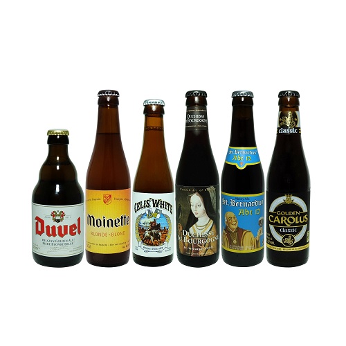 ベルギービール 6種飲み比べセット (コースター、解説書付) [Belgium Beer Sampler 6-Pack]