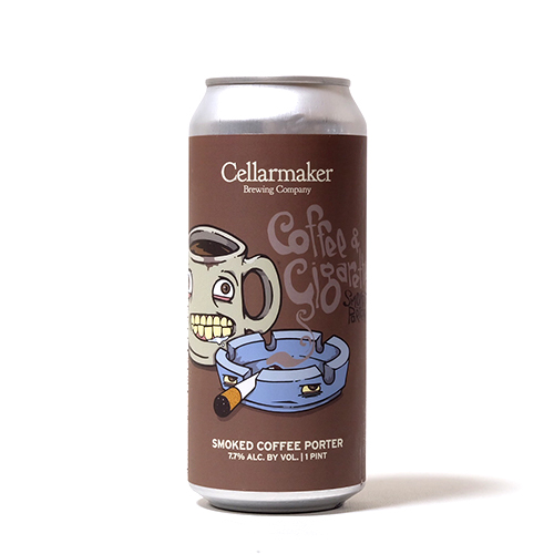 (空輸) セラーメイカー / コーヒー&シガレッツ (Smoked Coffee Porter) 473ml缶 [Cellarmaker / Coffee & Cigarettes]
