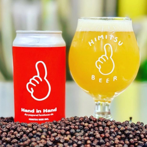 ひみつビール / ハンドインハンド (Dry-peppered Farmhouse Ale) 350ml缶 [Himitsu Beer / Hand in Hand]