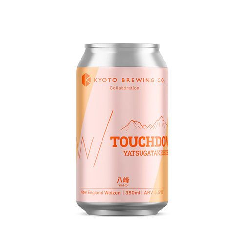 京都醸造 x 八ヶ岳ビール タッチダウン / 八峰 (New England Weizen) 350ml缶 [Kyoto Brewing Co. x Yatsugatake Brewery / Ya-ho]