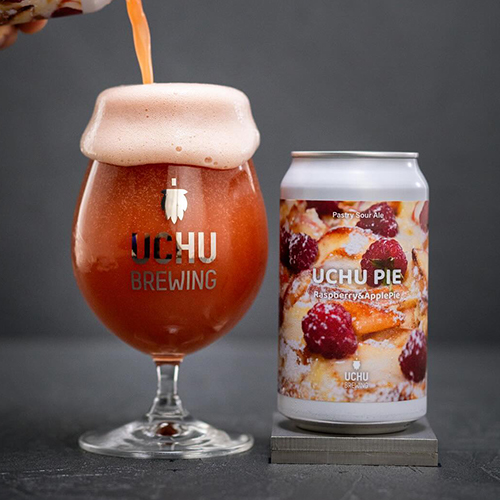 うちゅうブルーイング / うちゅうパイ ラズベリー&アップルパイ (Pastry Sour Ale) 350ml缶 [UCHU BREWING / UCHU PIE Raspberry&ApplePie]