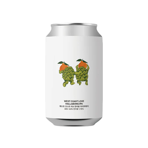 ソウルブルワリー x ウエストコーストブルーイング / ウエストコーストラブハルラボンセッションIPA (West Coast Session IPA) 355ml缶 [Seoul Brewery x West Coast Brewing / WEST COAST LOVE HALLABONG IPA]