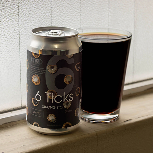 DD4Dブルーイング / シックス・ティックス (Strong Stout) 350ml缶 [DD4D Brewing / 6 Ticks (Strong Stout)]