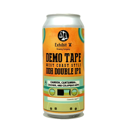 エグジビットエー / デモテープ ウェストコーストスタイル ディーディーエイチ ダブルアイピーエー 473ml缶 [Exhibit 'A' Brewing / Demo Tape West Coast Style DDH Double IPA]