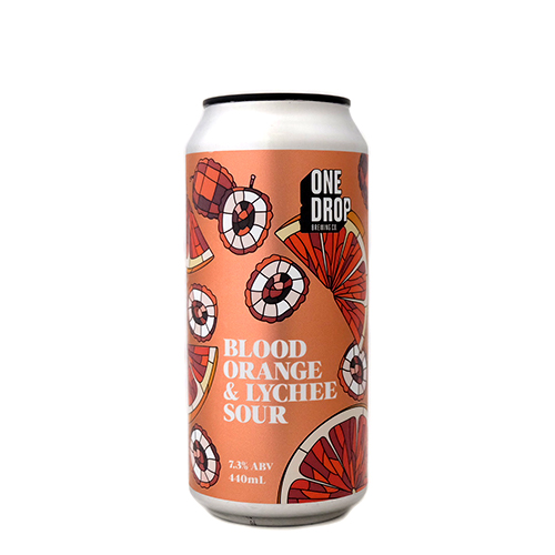 ワンドロップ / ブラッドオレンジ & ライチ サワー (Imperial Berliner Weisse) 440ml缶 [One Drop Brewing / Blood Orange & Lychee Sour]