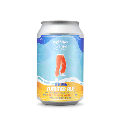 ヤングマスター / サマーエール (Summer Ale with Tropical Fruits) 330ml缶 [Young Master Brewery 少爺啤酒廠 / Summer Ale]