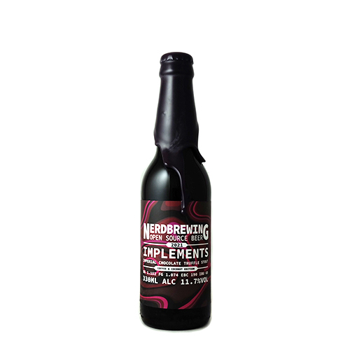 ナードブルーイング / インプリメンツ インペリアルチョコレートトラッフルスタウト - コーヒー & ココナッツ 330ml瓶 [Nerdbrewing / Implements Imperial Chocolate Truffle Stout - Coffee and Coconut Edition]