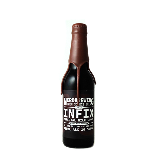 ナードブルーイング / インフィクス インペリアルミルクスタウト - ヘーゼルナッツ & マキアート 330ml瓶 [Nerdbrewing / Infix Imperial Milk Stout - Hazelnut Macchiato Edition]