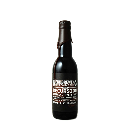 ナードブルーイング / リカージョン インペリアルライスタウト ウィズ トーステッドキャラウェイシード 330ml瓶 [Nerdbrewing / Recursion Imperial Rye Stout with Toasted Caraway Seeds]